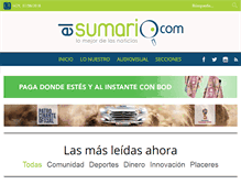 Tablet Screenshot of elsumario.com